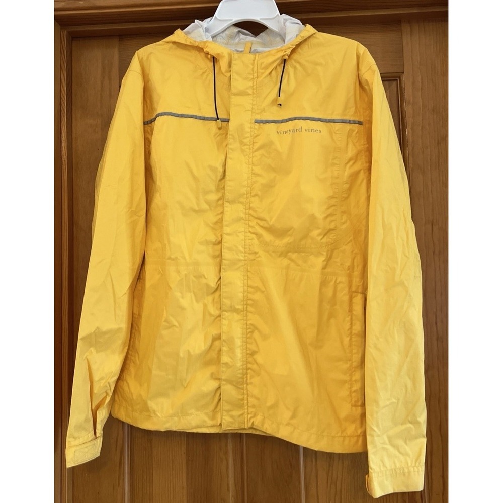 Vineyard Vines Martha's Vineyard  Women's Rain Coat Small Yellow